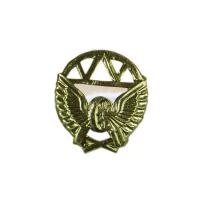 Эмблема петличная железнодорожные войска защитная