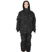 Костюм зимний, цвет "черный мультикам"