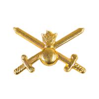 Эмблема петличная Сухопутные войска золотая