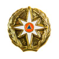 Эмблема петличная МЧС золотая