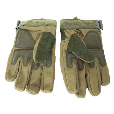 Перчатки тактические олива с пальцами
