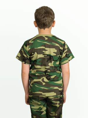 Футболка детская зеленый камыш