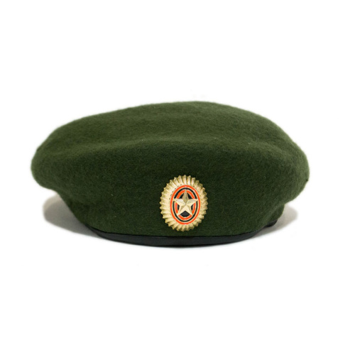 Берет бесшовный, цвет оливковый