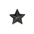Звезда 20мм черная