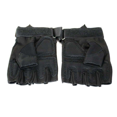 Перчатки тактические черные без пальцев