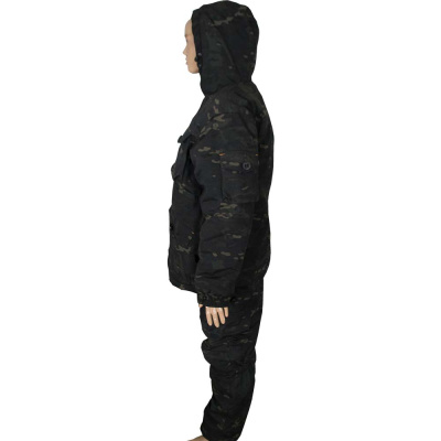 Костюм зимний, цвет "черный мультикам"