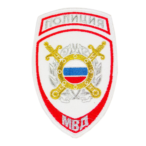 Шеврон полиция вышитые на белую рубашку 2