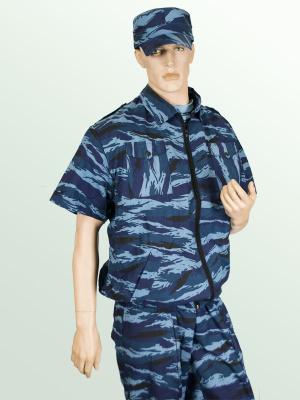 Костюм синий камыш (короткий рукав)