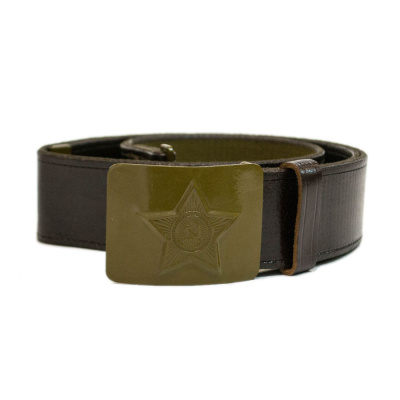 Ремень солдатский с бляхой