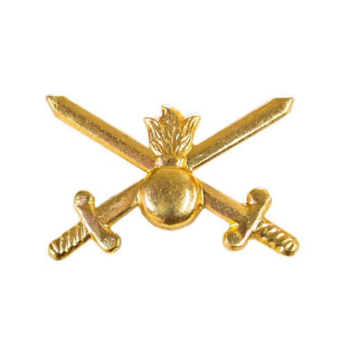 Эмблема петличная Сухопутные войска золотая