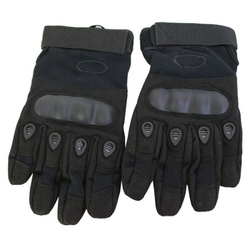 Перчатки тактические черные с пальцами