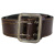 Ремень офицерский кожаный коричневый стальная бляха Ремень офицерский кожаный коричневый стальная бляха