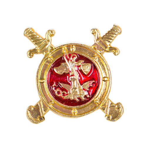 Эмблема петличная полиция золотая